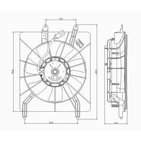 Acura TSX 2004-2008 A/c Condenser Fan Assembly - AC3113108