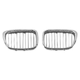 BMW 5 Series 2001-2003 Driver Side Grille - BM1200138