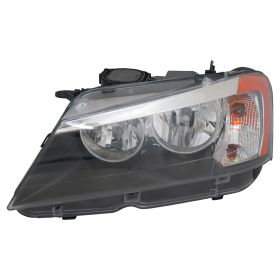 BMW X3 2011-2014 Driver Side Halogen Headlight Assembly - BM2502170