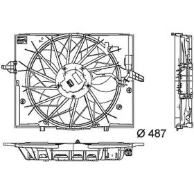 BMW 5 Series 2004-2010 Radiator Fan Assembly - BM3115107