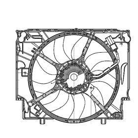 BMW 5 Series 2008-2010 Engine Cooling Fan Assembly - BM3115111