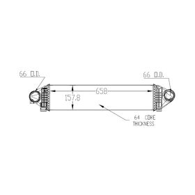 Ford Focus 2013-2016 Turbocharger Intercooler/charge Air Cooler For 2.0 Liter L4 Turbo Eng-all Aluminum - CAC010024