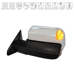 2019-2021 RAM PICKUP-RAM-3500 Driver Side Power Door Tow Mirror - CH1320490