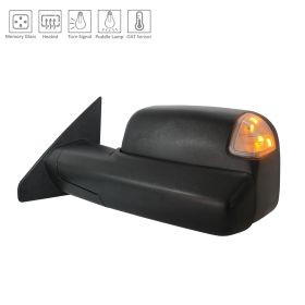 2019-2022 RAM PICKUP-RAM-1500 Driver Side Power Door Mirror - CH1320528 OEM# 68507307AA / 68502573AA