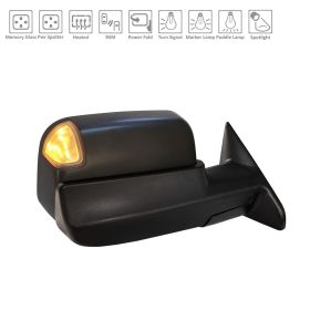 2019-2021 RAM PICKUP-RAM-3500 Passenger Side Power Door Tow Mirror - CH1321489