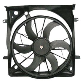 2002-2007 Jeep Liberty - Radiator Fan Assembly With 2 Pin Connector For Models With 3.7l V6 And Heavy Duty Cooling Package - CH3115162