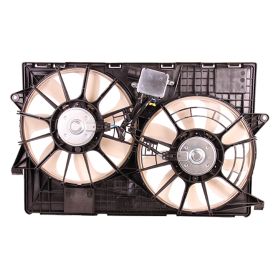 Jeep Cherokee 2014-2018 Radiator And Condenser Fan Assembly With Two Fans Side By Side - CH3115177