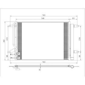 Volkswagen Jetta (type 6) 2016-2017 A/c Condenser - CND30077
