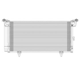 Subaru Legacy 2010-2014 A/c Condenser With Receiver Drier - CND3885