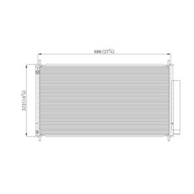 2012-2015 Honda Civic Coupe - A/c Condenser For Coupe Models - CND3976