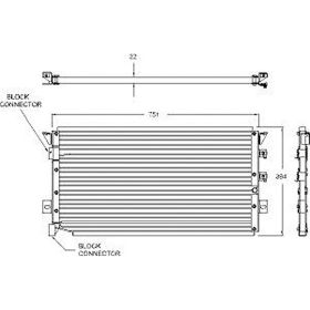 Chrysler Town And Country 1996-2000 A/c Condenser - CND40062