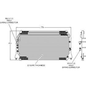 Lexus Es300 1997 Ac Condenser With 2-threaded Fittings - CND40090