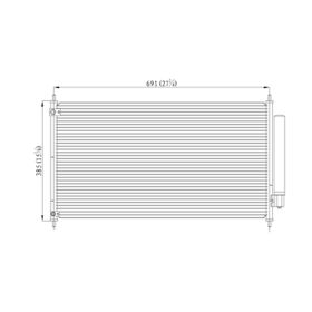 Honda Accord Coupe 2013-2017 A/c Condenser - CND4165