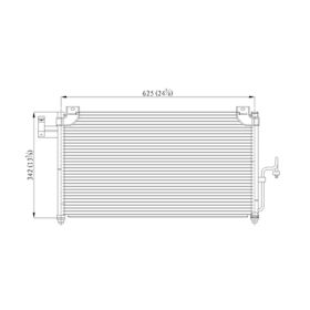 Mazda Protege 1999-2003 Ac Condenser 02-03 Without Trbo [tube Included 99-00 No.bjoe-61-464a-01-03 B25f-61-464] - CNDDPI3077