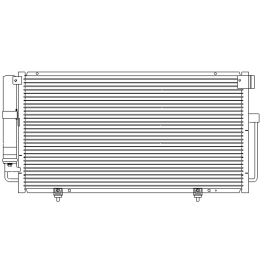 Subaru Impreza 2002-2003 Ac Condenser With Receiver Drier - CNDDPI3108