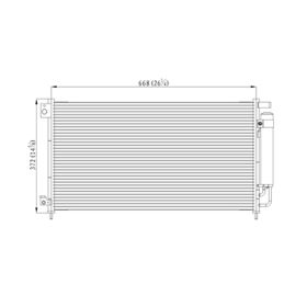 Honda Accord Coupe 2003-2007 A/c Condenser For All Coupe Models. - CNDDPI3152