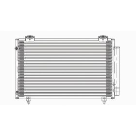 Toyota Corolla Sedan 2005-2008 Ac Condenser With Receiver Drier - CNDDPI3299
