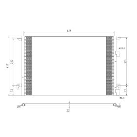 2003-2011 Saab 03-sep - Ac Condenser With Receiver Drier - CNDDPI3388