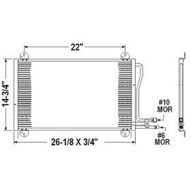 Dodge Van Sprinter 2003-2006 Ac Condenser With Heavy Duty Cool - CNDDPI3405