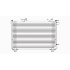 Toyota Echo 2000-2002 Ac Condenser With Receiver Drier - CNDDPI4966