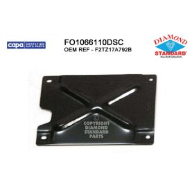 1992-1998 FORD PICKUP FORD HEAVYDUTY Front Driver Side Outer Bumper Mounting Bracket [Reinforcement Plate] - Diamond Standard - FO1066110DSC