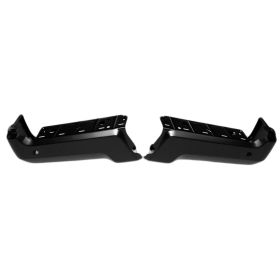 2017-2022 Ford F-450 Superduty Pickup - Rear 2-pc Left And Right Bumper End Set [step Bumper Face Bar] Black - FO1102385