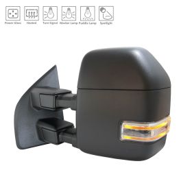 Ford Pickup F150 2018-2019 Driver Side Power Tow Door Mirror - FO1320631