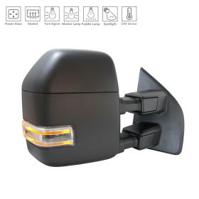 Ford Pickup F150 2018-2019 Passenger Side Power Tow Door Mirror - FO1321631