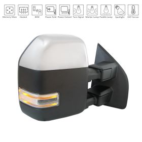 2020-2022 Ford F-550 Superduty Pickup - Passenger Side Power Door Tow Mirror - FO1321723