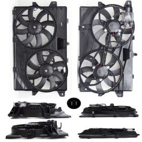 Lincoln MKX 2009-2014 Dual Fan Assembly For Models With 3.5l Or 3.7l V6 With Tow Package - FO3115190