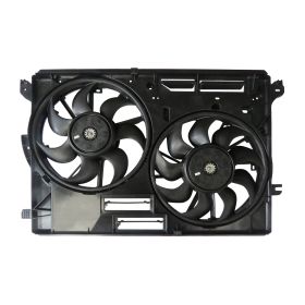 Ford Fusion 2017-2019 Radiator And Condenser Fan Assembly With Two Fans Side By Side-plastic - FO3115217