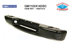 1998-2004 Chevrolet S10 Pickup Rear Bumper Face Bar - CAPA Certified ® - GM1102414DSC