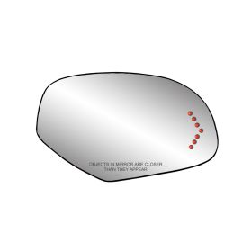 Cadillac Escalade 2007-2014 Passenger Side Door Mirror Glass Assembly [encased In Backing] - GM1325138