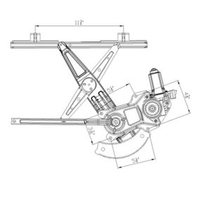 Chevrolet Cobalt 2005-2010 Driver Side Front Power Window Regulator And Motor Assembly - GM1350161