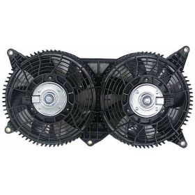 Cadillac SRX 2004-2008 Dual Condenser Fan/motor Assembly [pusher Fan] For Models With Extra-duty Cooling Package - GM3120101