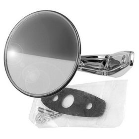 1967-1969 Dodge Dart - Driver Or Passenger Side Standard Chrome Outside Rearview Mirror - GMK211141067