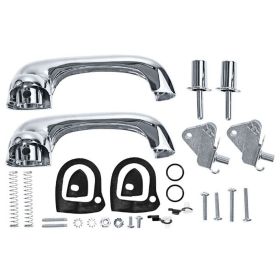 1966-1977 Ford Bronco - Driver Or Passenger Side Inside Clip-on Style Door Handle With Clip Included For Models Made Prior To 3/8/65 - GMK302044064S