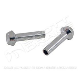 1964-1966 FORD MUSTANG Driver And Passenger Side Pair Of Chrome Door Lock Knobs - GMK302049165P