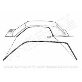 1964-1966 Ford Mustang - Driver And Passenger Side Pair Of Coat Hooks With Screws For Hardtop And Fastback Models - GMK302053764P