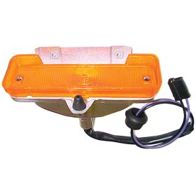 1966-1967 Chevrolet Nova - Passenger Side Amber Park Light Assembly - GMK401107166L