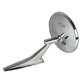 1966-1967 CHEVROLET NOVA Chrome Inbowtiein Rearview Mirror - GMK401141066A