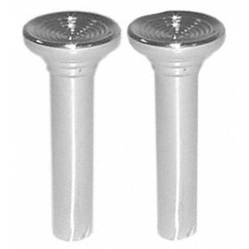 1967-1967 Pontiac Grand Prix Coupe - Driver And Passenger Side Pair Of Black Door Lock Knobs - GMK4011491672P