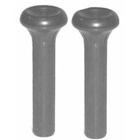 1968-1968 PONTIAC TEMPEST Driver And Passenger Side Pair Of Black Door Lock Knobs With Ribs - GMK401249168P