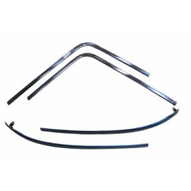 1968-1969 CHEVROLET NOVA 4-Piece Windshield Reveal Moulding Set For Coupe Models - GMK4012525681S