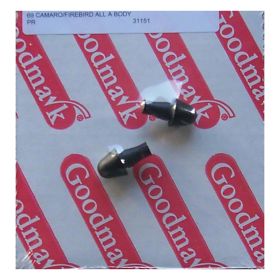1968-1979 Chevrolet Nova - Pair Of Rear License Plate Bracket Bumpers - GMK401288568S