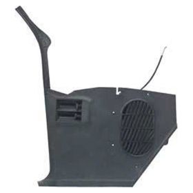 1969-1969 Chevrolet Camaro - Passenger Side Black Type-2 Kick Panel With Integral Grille For Models - GMK4020367692L