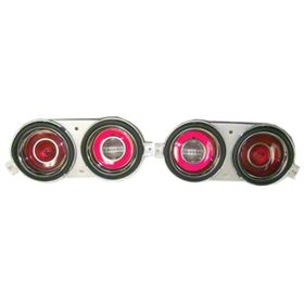 1971-1973 Chevrolet Camaro - Driver And Passenger Side Tail Light Set With Pillow Optics On Backup Light - GMK4021842712S