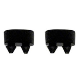 1968-1988 Pontiac Grand Prix Coupe - Driver And Passenger Side Pair Of Black Kick Panels For Models With Air Conditioning - GMK403240368S