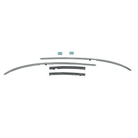 1969 Chevrolet Chevelle Stainless Steel Roof Rail Inner Weatherstrip Channel Set