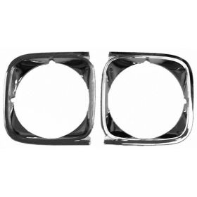 1972-1972 CHEVROLET EL CAMINO Driver And Passenger Side Pair Of Head Light Bezels - GMK403306072P